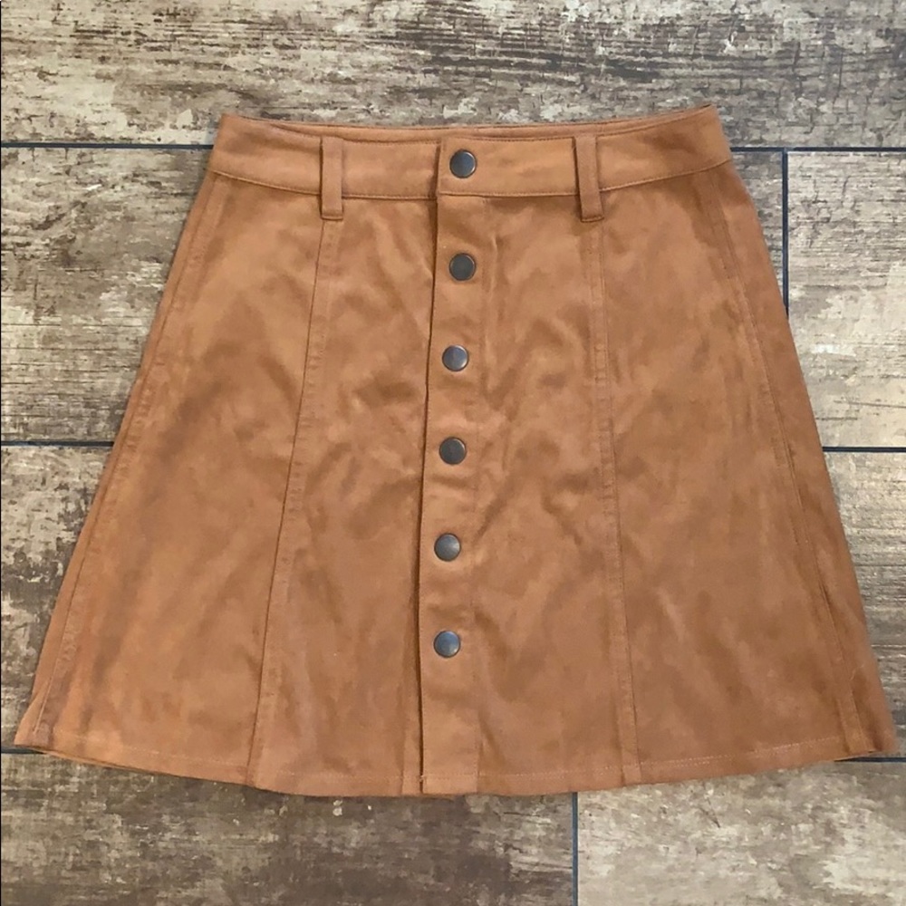 Mossimo Supply Co Target Faux Suede Mini Skirt 0